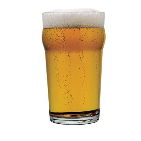Close up of a glass of beer